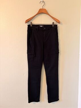 NWOT PAIGE Black High-Rise Pants with Cargo Pockets